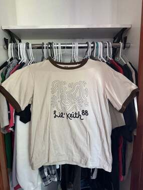 Uniqlo UT Archive Keith Haring 'Lil' Keith 88' Ringer Graphic T-Shirt